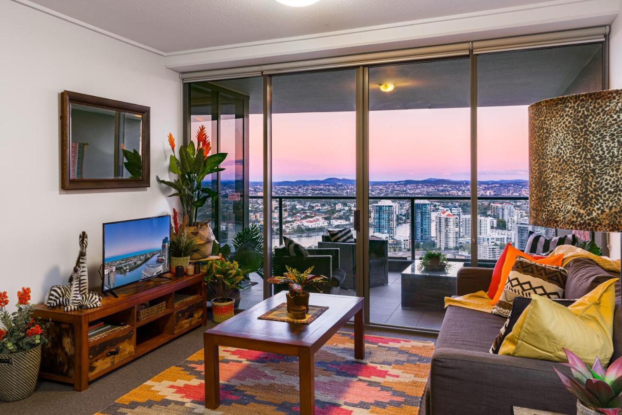 African Escape On Level 38 - Balcony With Views Brisbane Eksteriør billede