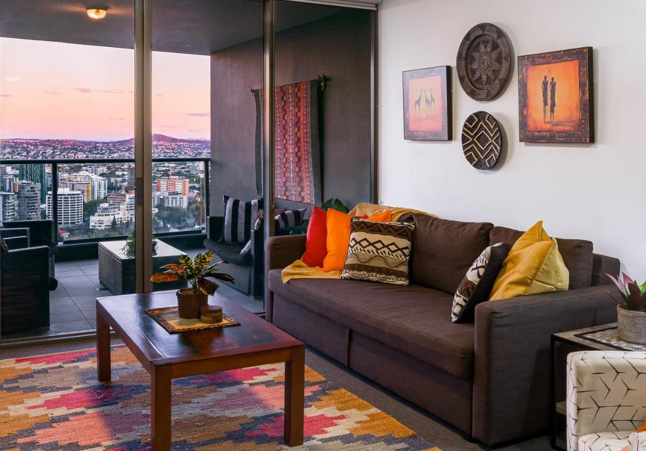 African Escape On Level 38 - Balcony With Views Brisbane Eksteriør billede