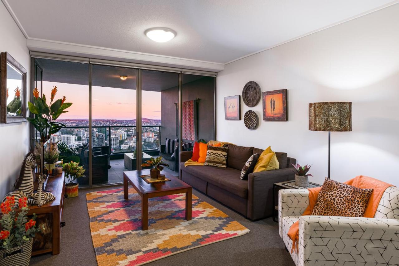 African Escape On Level 38 - Balcony With Views Brisbane Eksteriør billede